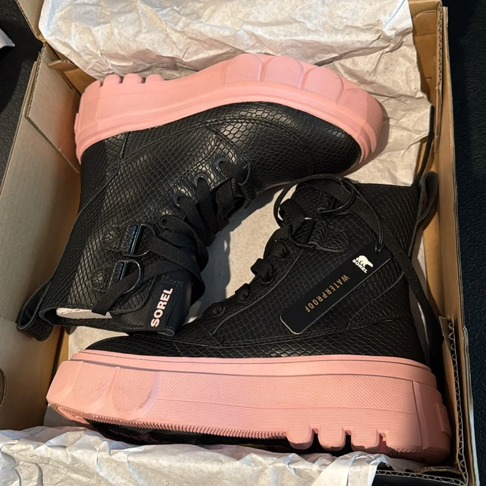 14. Sorel Women's Caribou Lace-up Wp Boots
Black and Vintage Pink Women's Boots - Picture 2 of 7